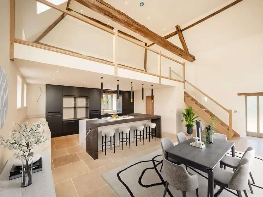 Virtually staged barn conversion by Photoplan