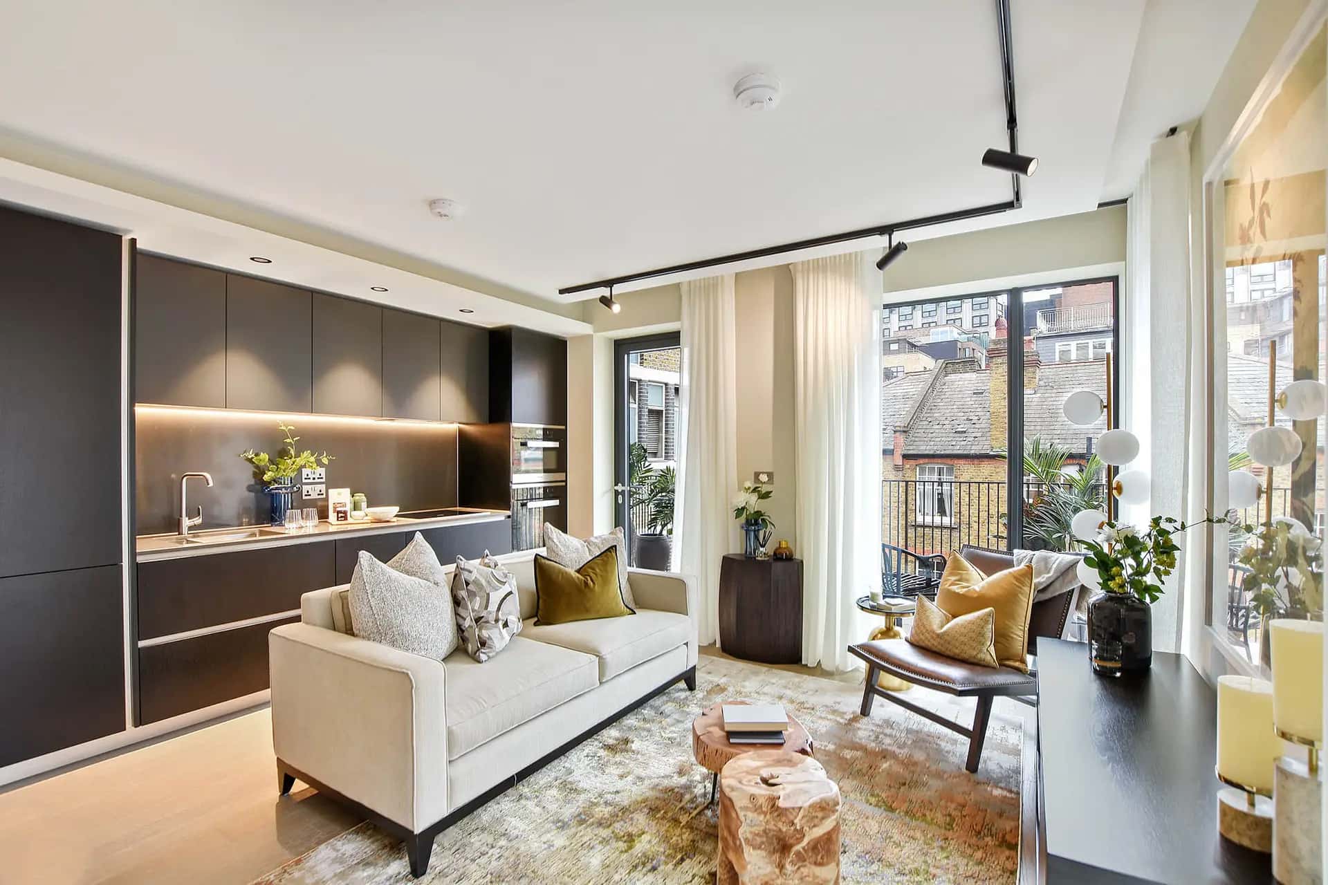 Bright, professionally photographed property room