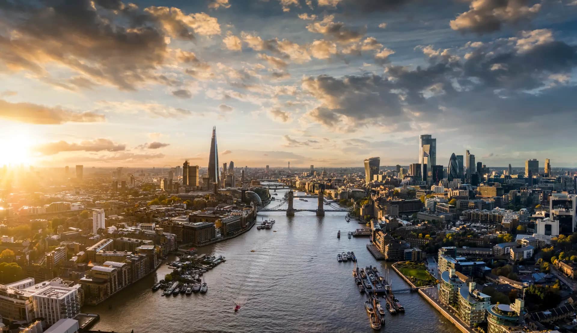 Aerial drone image of London by Photoplan