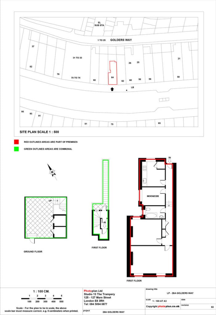 Residential lease plan example by Photoplan